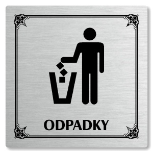 Odpadky, 118x118mm, stříbrná, Nebraska